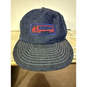 Vintage Otto Cap Trucker‎ Hat Denim Snapback Kephart Truck Embroidered 80s 90s